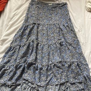 Francesca’s High-Low Floral Skirt